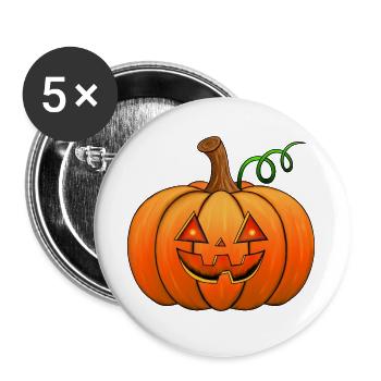 Jack's Glow - Buttons groß 56 mm (5er Pack) - Weiß - Vorne