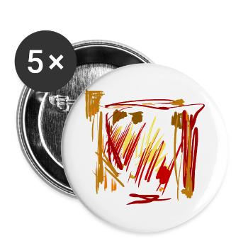 Abstrakter Hintergrund -  - Buttons groß 56 mm (5er Pack) - Weiß - Vorne