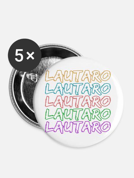 Bergsteigen Lautaro - Buttons groß 56 mm (5er Pack) - Weiß