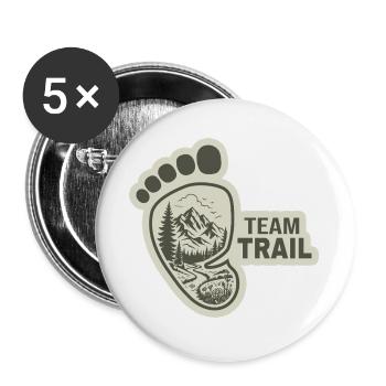 Team Trail Baby - Buttons groß 56 mm (5er Pack) - Weiß - Vorne