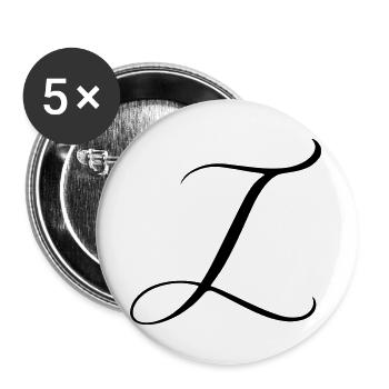 Name mit Anfangsbuchstabe I Ida Ilyas - Buttons groß 56 mm (5er Pack) - Weiß - Vorne
