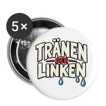 Tränen Der Linken Linke Tränen - Buttons groß 56 mm (5er Pack) - Weiß - Vorne
