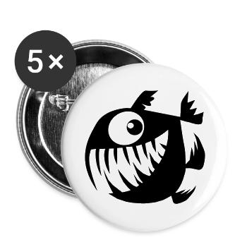 Merry Perry - Buttons large 2.2''/56 mm (5-pack) - white - Front