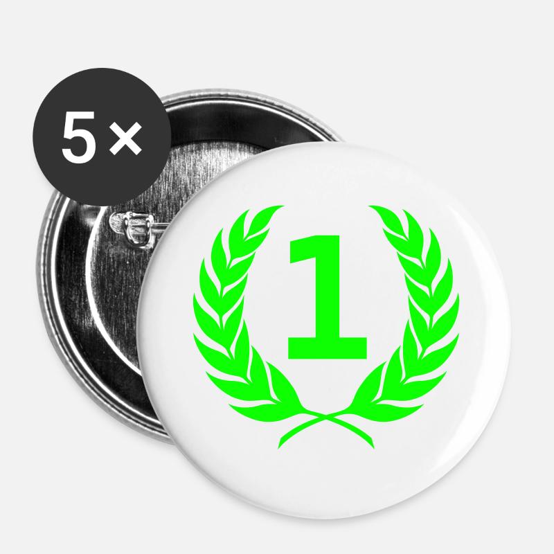 winner - Buttons large 2.2''/56 mm (5-pack) - white