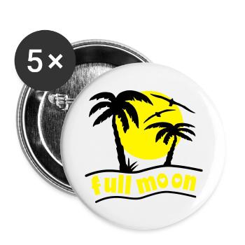 full_moon - Buttons groß 56 mm (5er Pack) - Weiß - Vorne