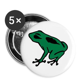Frog GA - Buttons large 2.2''/56 mm (5-pack) - white - Front