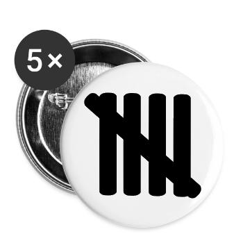 5 - Buttons large 2.2''/56 mm (5-pack) - white - Front