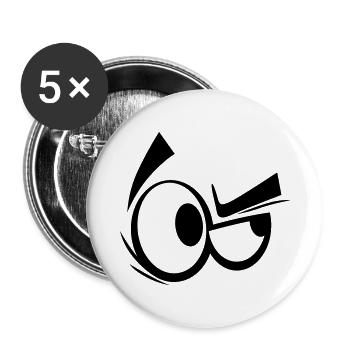 auge 8 - Buttons groß 56 mm (5er Pack) - Weiß - Vorne