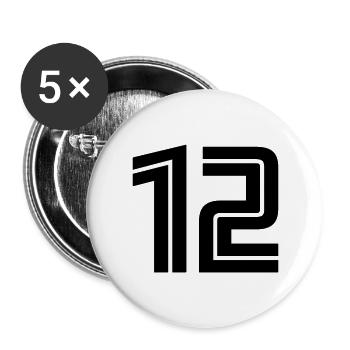12 - Buttons large 2.2''/56 mm (5-pack) - white - Front