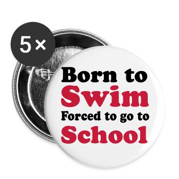 swim - Buttons large 2.2''/56 mm (5-pack) - white - Front