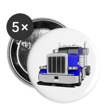 US-TRUCK - Buttons groß 56 mm (5er Pack) - Weiß - Vorne