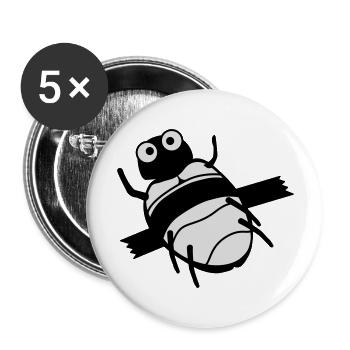 bug fixing kaefer feature tixo - Buttons groß 56 mm (5er Pack) - Weiß - Vorne