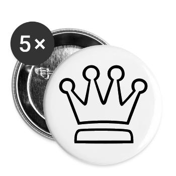 Crown (crown) 04.0 - Buttons large 2.2''/56 mm (5-pack) - white - Front