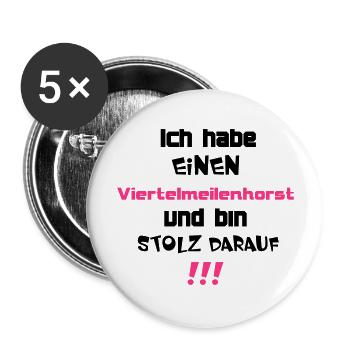 Viertelmeilenhorst - Buttons groß 56 mm (5er Pack) - Weiß - Vorne