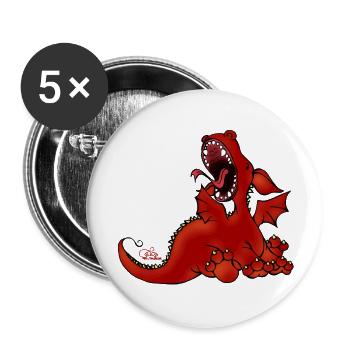 Guten Morgääääähn! - Buttons groß 56 mm (5er Pack) - Weiß - Vorne