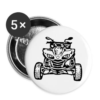 Kawasaki Kfx 700 - Buttons groß 56 mm (5er Pack) - Weiß - Vorne