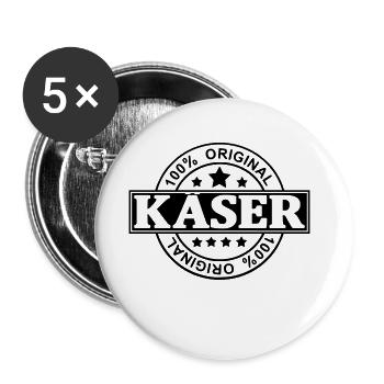 Käser - Buttons groß 56 mm (5er Pack) - Weiß - Vorne