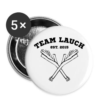 Team Lauch - Buttons groß 56 mm (5er Pack) - Weiß - Vorne