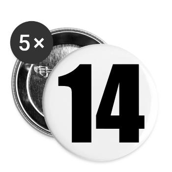 14 - Buttons large 2.2''/56 mm (5-pack) - white - Front
