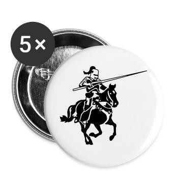 Ritter - Buttons groß 56 mm (5er Pack) - Weiß - Vorne