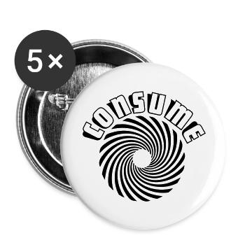 Consumption - Buttons large 2.2''/56 mm (5-pack) - white - Front