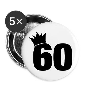 60_krone_f1 - Lot de 5 grands badges (56 mm) - blanc - Devant
