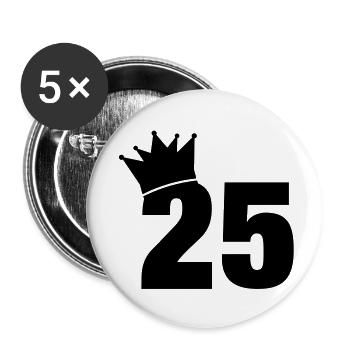 25_krone_f1 - Lot de 5 grands badges (56 mm) - blanc - Devant