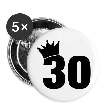 30_krone_f1 - Lot de 5 grands badges (56 mm) - blanc - Devant
