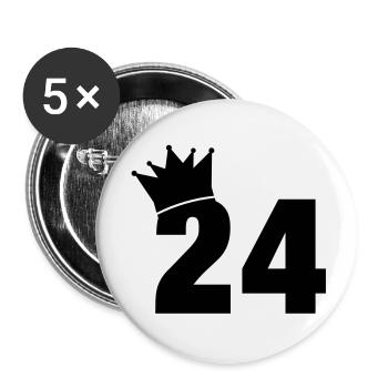 24_krone_f1 - Buttons large 2.2''/56 mm (5-pack) - white - Front