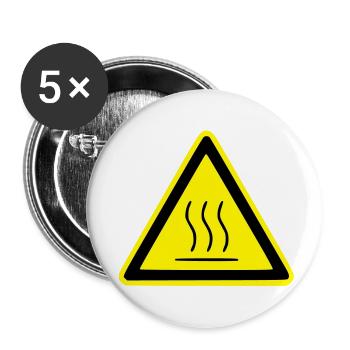 hot surface - Buttons groß 56 mm (5er Pack) - Weiß - Vorne