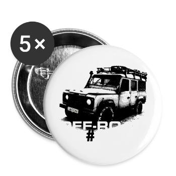 LR off-road #1 - Autonaut.com - Buttons large 2.2''/56 mm (5-pack) - white - Front