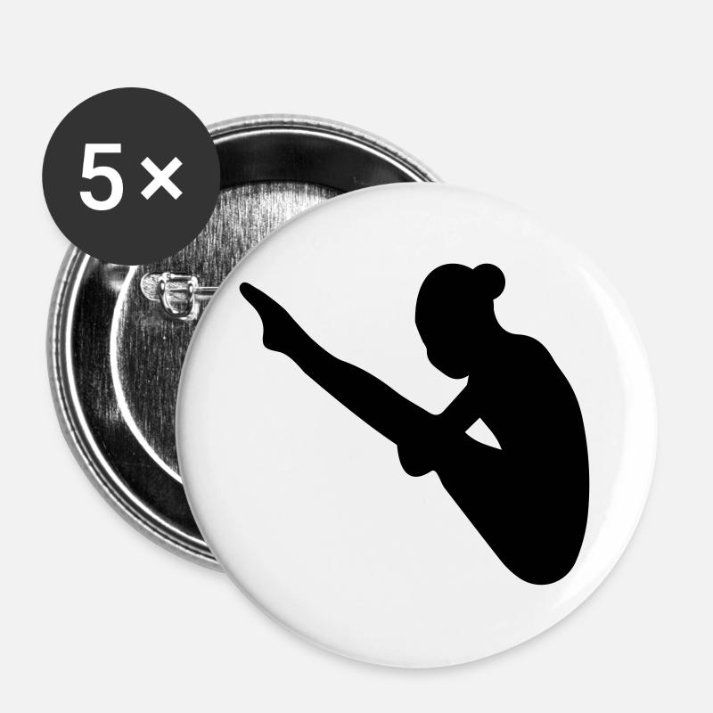 High diving - Buttons large 2.2''/56 mm (5-pack) - white