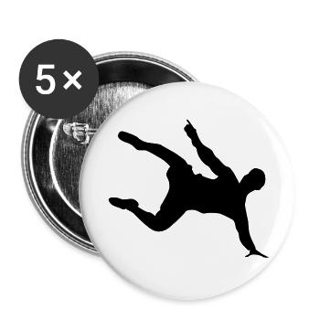 Breakdancer - Buttons large 2.2''/56 mm (5-pack) - white - Front