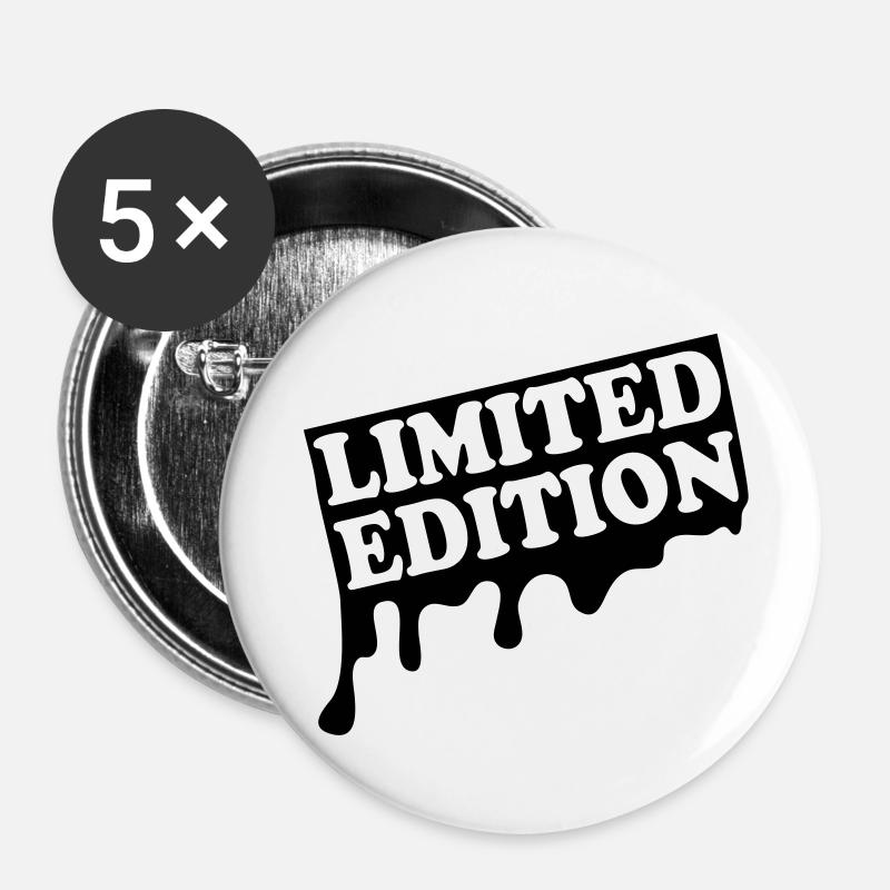 limited edition graffiti 2ke - Buttons large 2.2''/56 mm (5-pack) - white