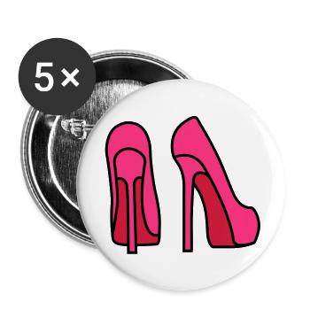 high_heels__f3 - Lot de 5 grands badges (56 mm) - blanc - Devant