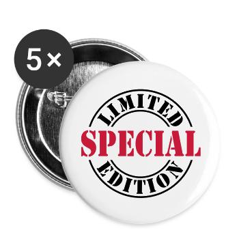 limited edition special 2ke - Buttons groß 56 mm (5er Pack) - Weiß - Vorne