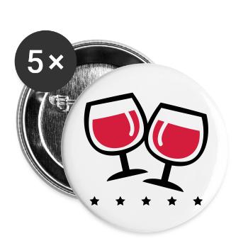 wein_symbol_pp2 - Buttons large 2.2''/56 mm (5-pack) - white - Front