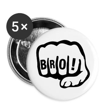 bro_faust_qa1 - Lot de 5 grands badges (56 mm) - blanc - Devant