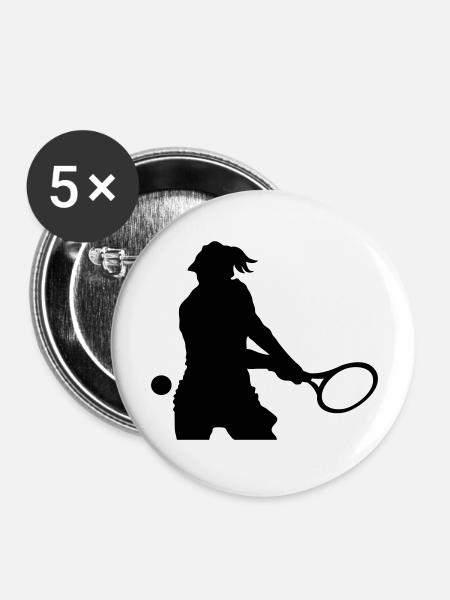 Tennis - Buttons large 2.2''/56 mm (5-pack) - white