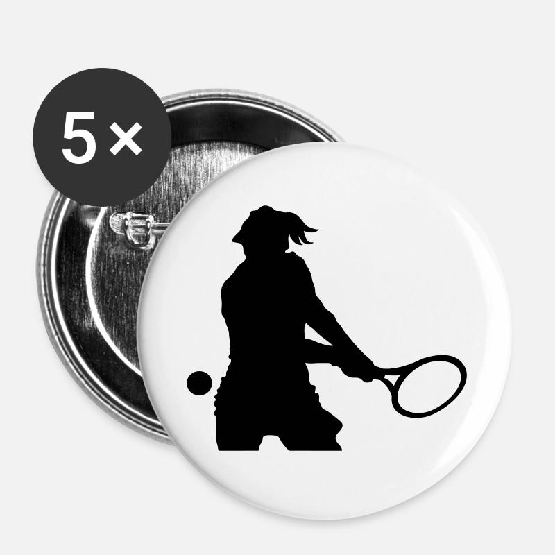 Tennis - Buttons large 2.2''/56 mm (5-pack) - white