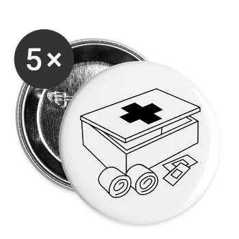first-aid _kit_c1 - Buttons large 2.2''/56 mm (5-pack) - white - Front