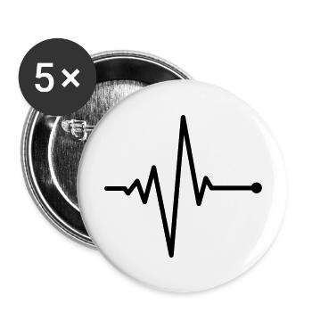 puls_f1 - Buttons groß 56 mm (5er Pack) - Weiß - Vorne