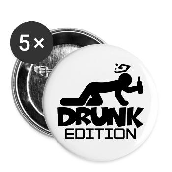 drunk_edition_f1 - Lot de 5 grands badges (56 mm) - blanc - Devant