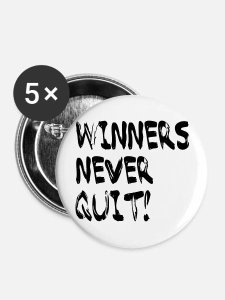 Winners - Buttons groß 56 mm (5er Pack) - Weiß
