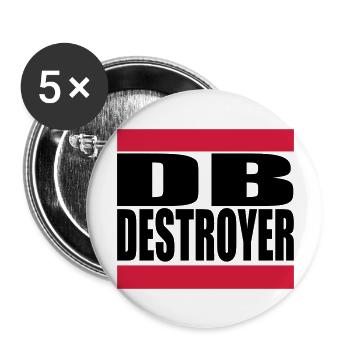 db - Buttons groß 56 mm (5er Pack) - Weiß - Vorne