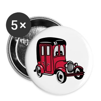 oldie classic car car car car funny - Buttons large 2.2''/56 mm (5-pack) - white - Front