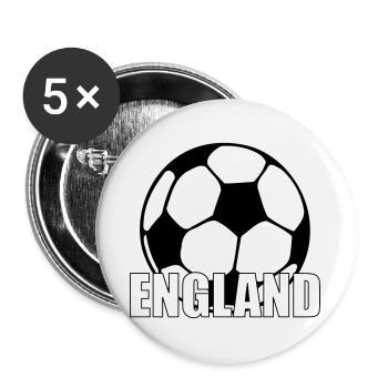 England - Buttons groß 56 mm (5er Pack) - Weiß - Vorne