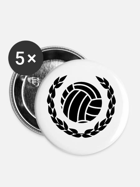 sport - Buttons groß 56 mm (5er Pack) - Weiß