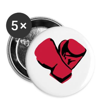 Boxing gloves - Buttons large 2.2''/56 mm (5-pack) - white - Front