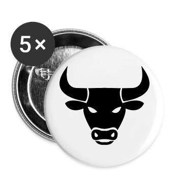 stier_001 - Buttons large 2.2''/56 mm (5-pack) - white - Front